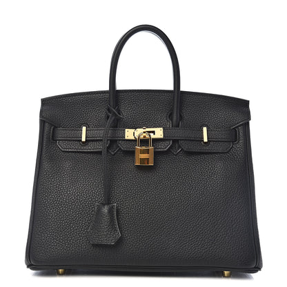 Hermes Togo Birkin 25 Black 1 of 35