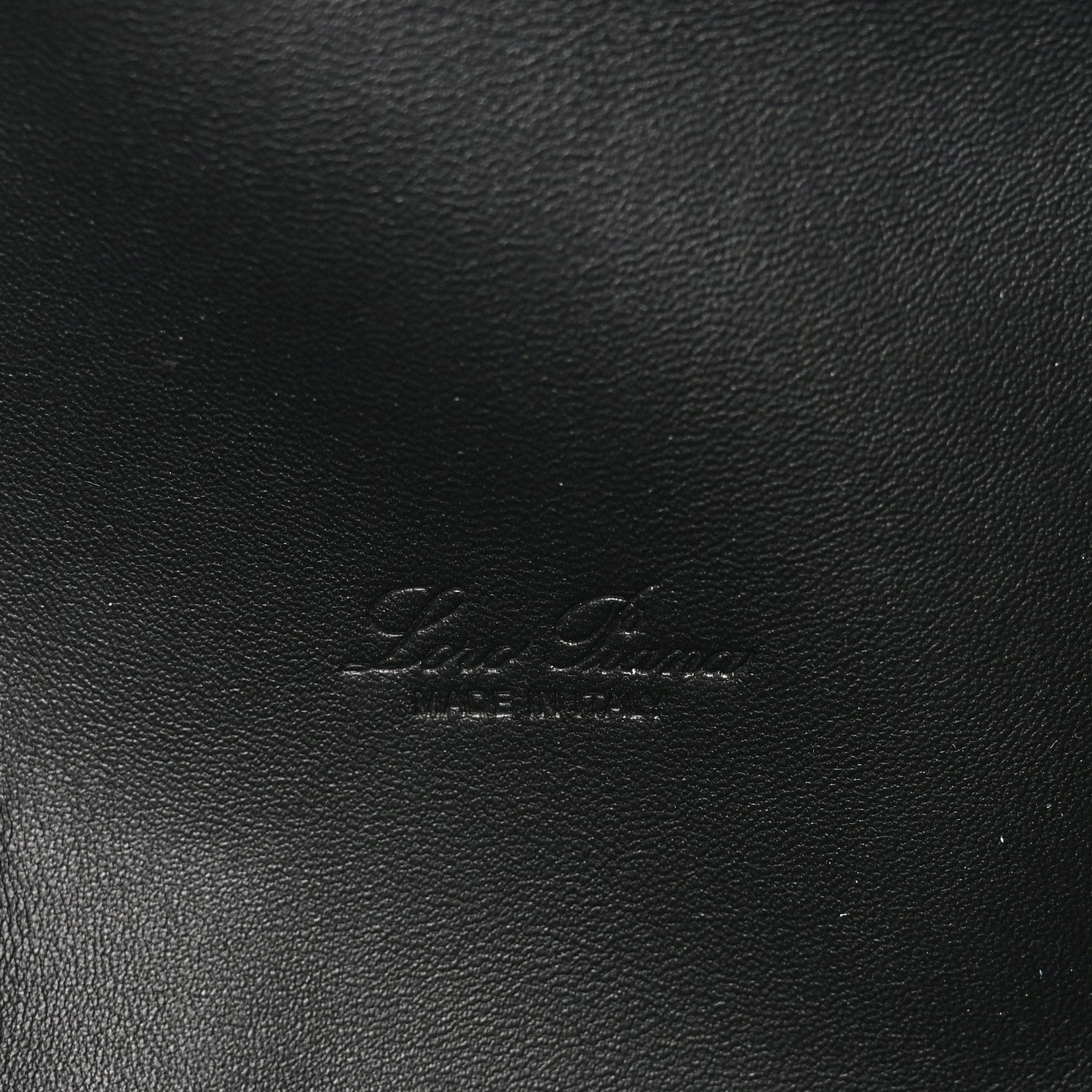Loro Piana Grained Calfskin Extra Pocket Pouch L29 Black 6 of 9