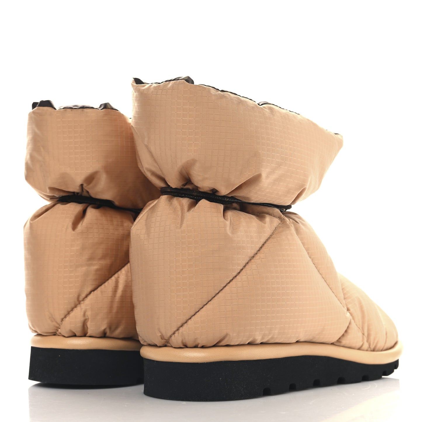 Nylon Monogram Pillow Comfort Ankle Boot 39 Beige