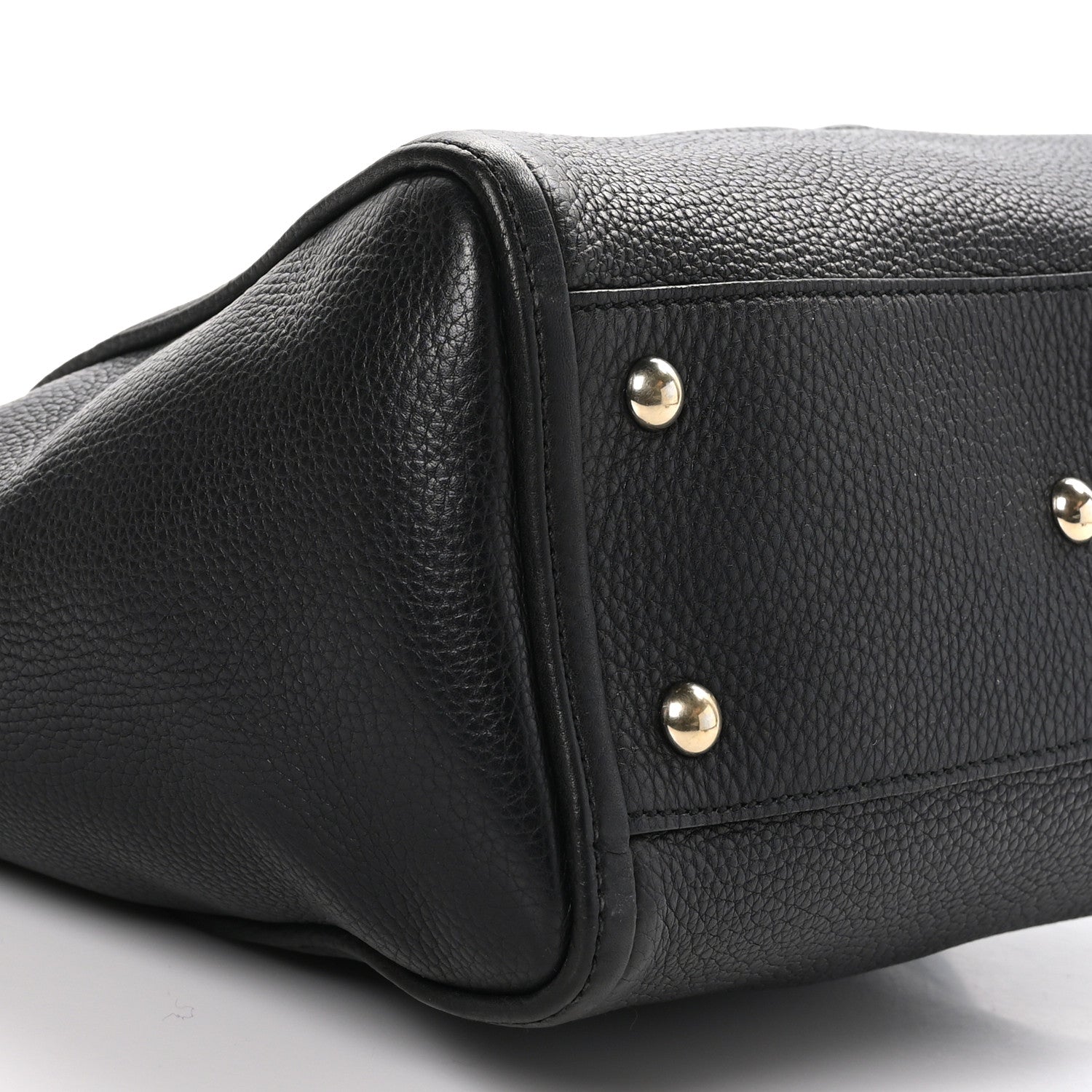 Gucci Pebbled Calfskin Small Soho Top Handle Bag Black 9 of 11