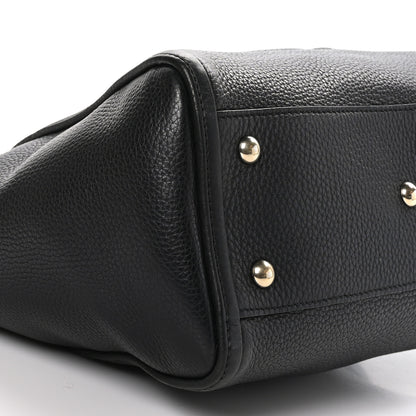 Gucci Pebbled Calfskin Small Soho Top Handle Bag Black 9 of 11