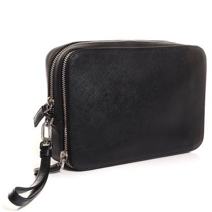 Prada Saffiano Small Travel Bag Black 3 of 11
