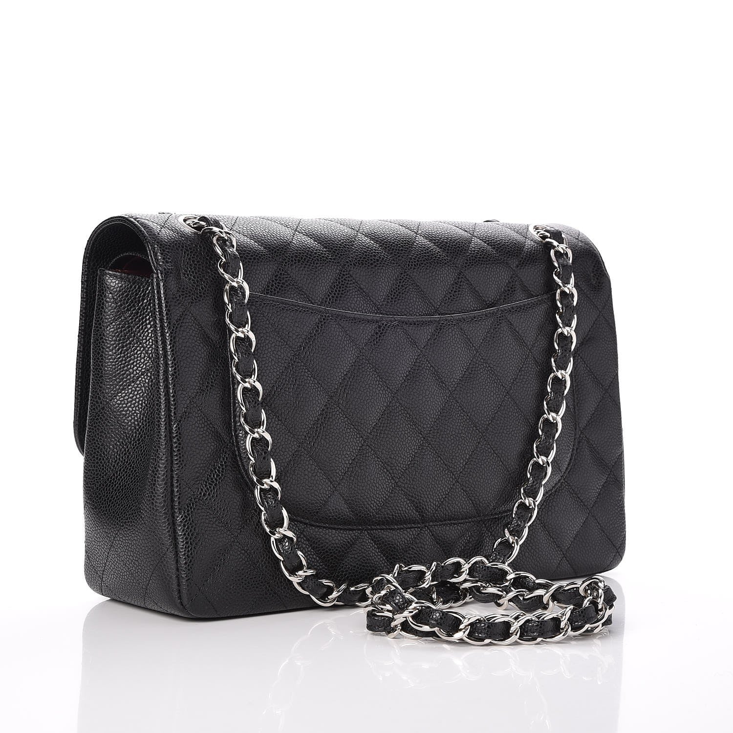 Chanel Caviar Quilted Jumbo Double Flap Black 3 of 8