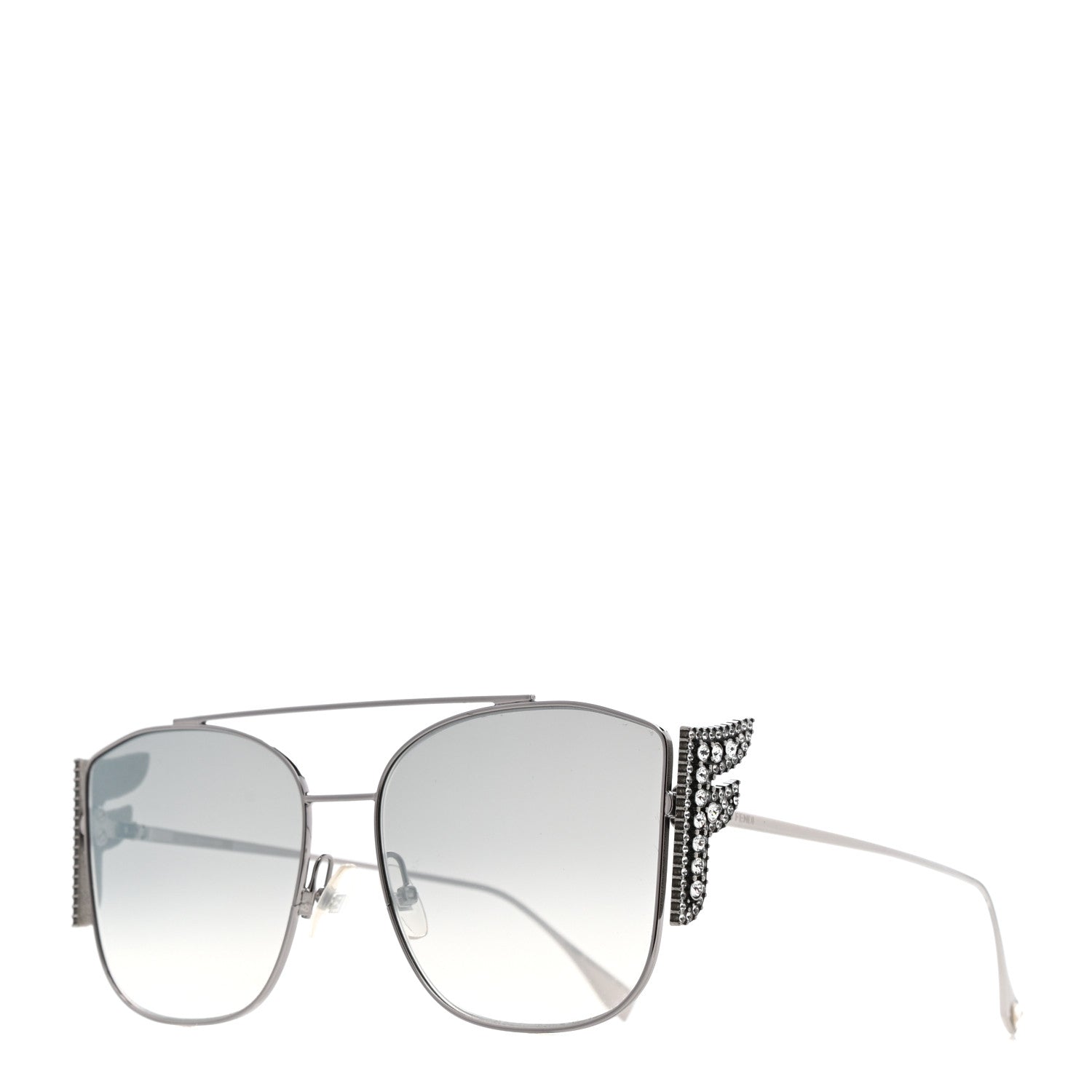 Fendi Crystal Freedom Sunglasses 0380G/S Silver 1 of 7