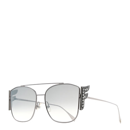 Fendi Crystal Freedom Sunglasses 0380G/S Silver 1 of 7