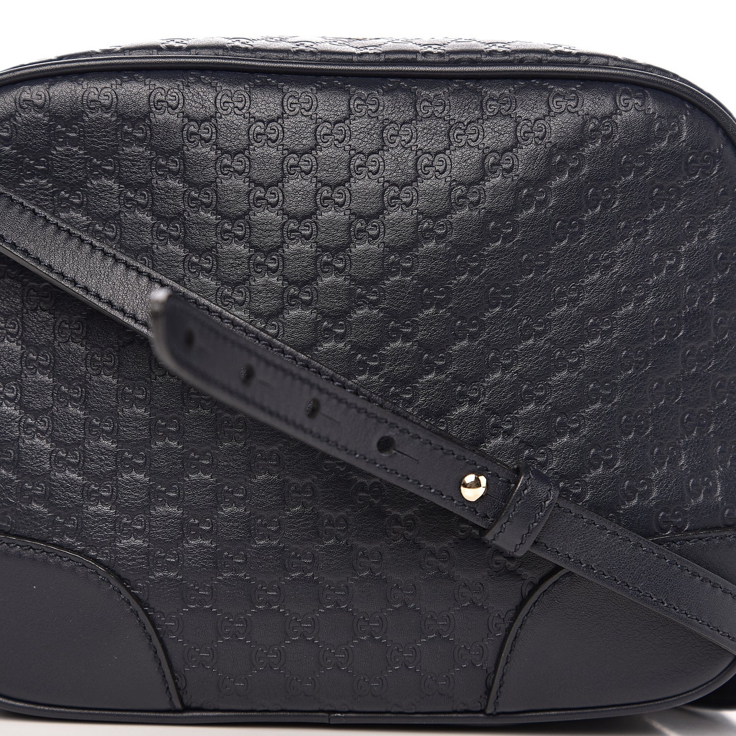 Soft Microguccissima Mini Bree Messenger Bag Blue