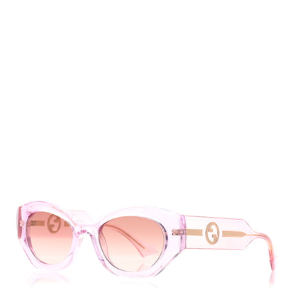 Gucci Acetate Injection Oval Sunglasses GG1553S Pink 1 of 7