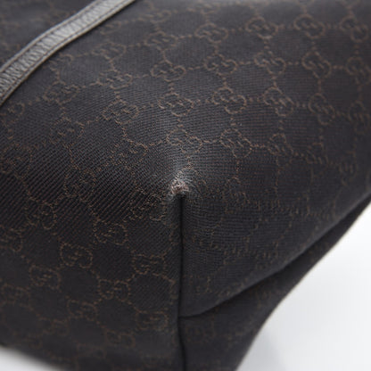 Gucci Denim Dollar Calfskin GG Monogram Large Joy Tote Brown 13 of 14