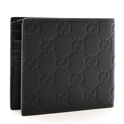 Gucci Guccissima Signature Dorian Bi-Fold Wallet Black 3 of 7