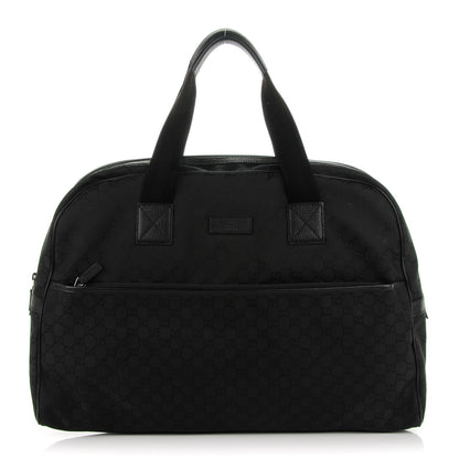 Gucci Nylon Monogram Duffle Bag Black 1 of 7
