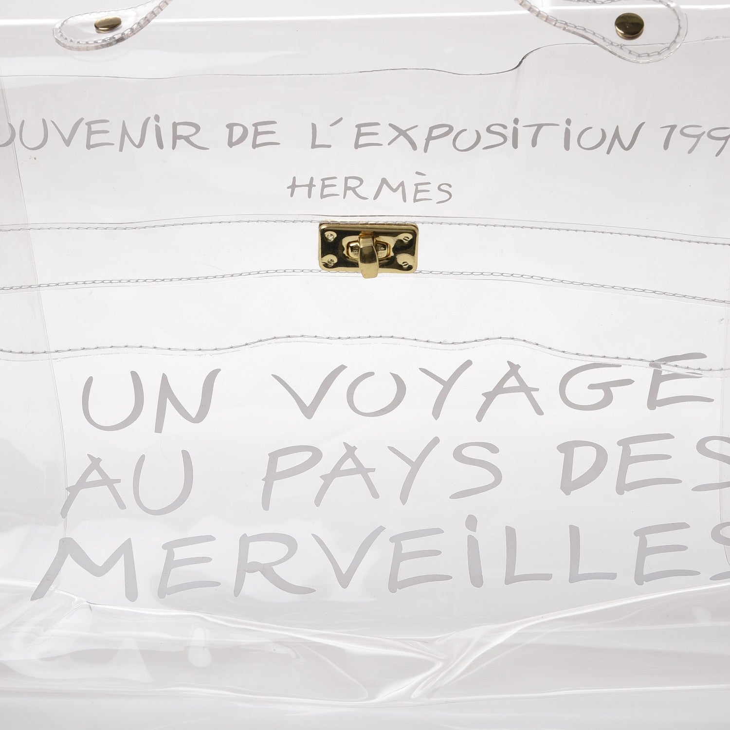 Hermes Vinyl Souvenir De L'Exposition Kelly Transparent 6 of 11