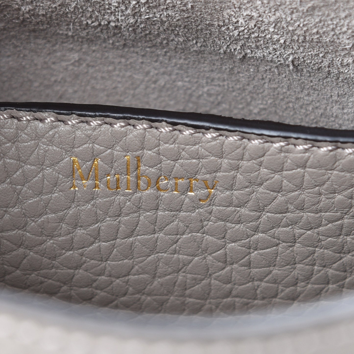 Heavy Grain Calfskin Mini Keeley Solid Grey