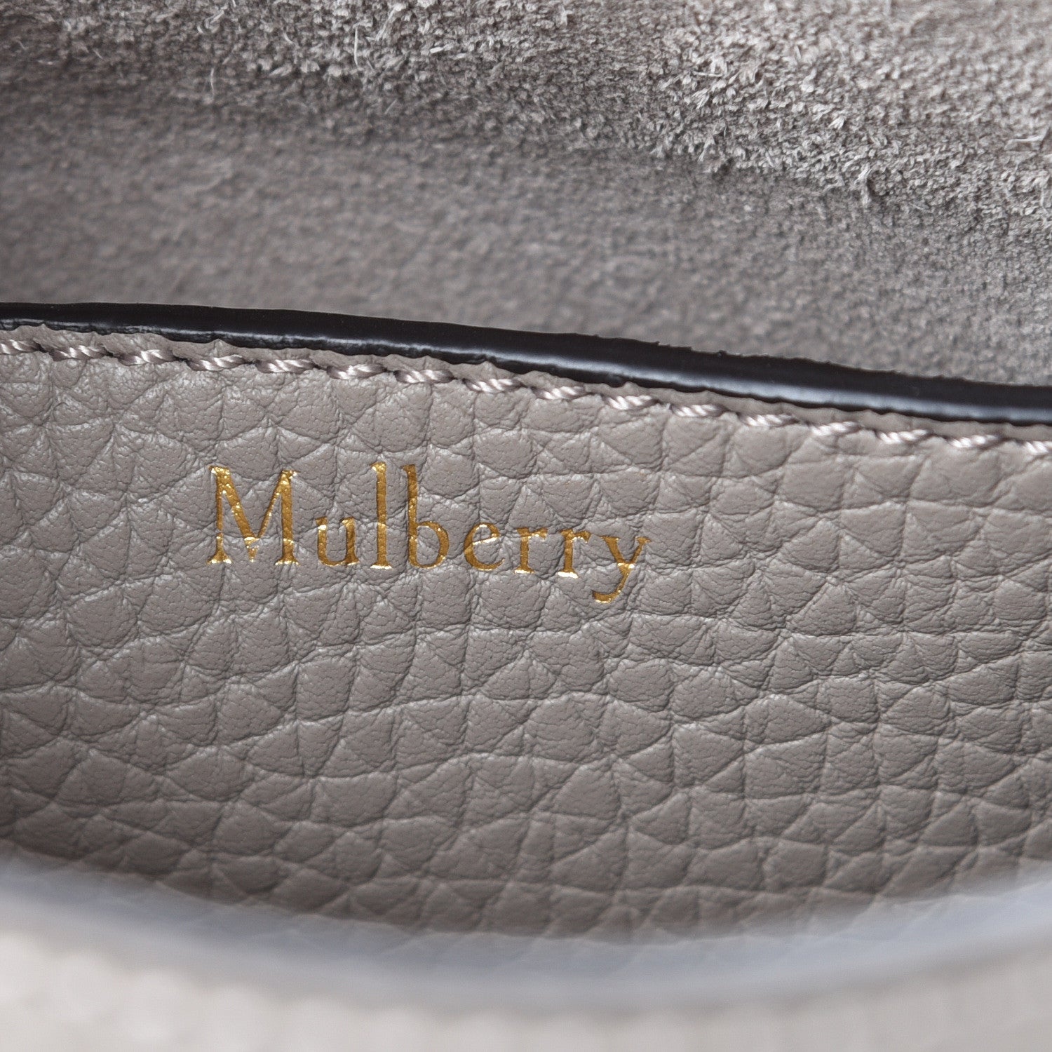 Mulberry Heavy Grain Calfskin Mini Keeley Solid Grey 5 of 10