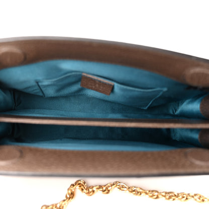 Gucci GG Supreme Monogram Web Small Ophidia Chain Shoulder Bag Brown 5 of 13