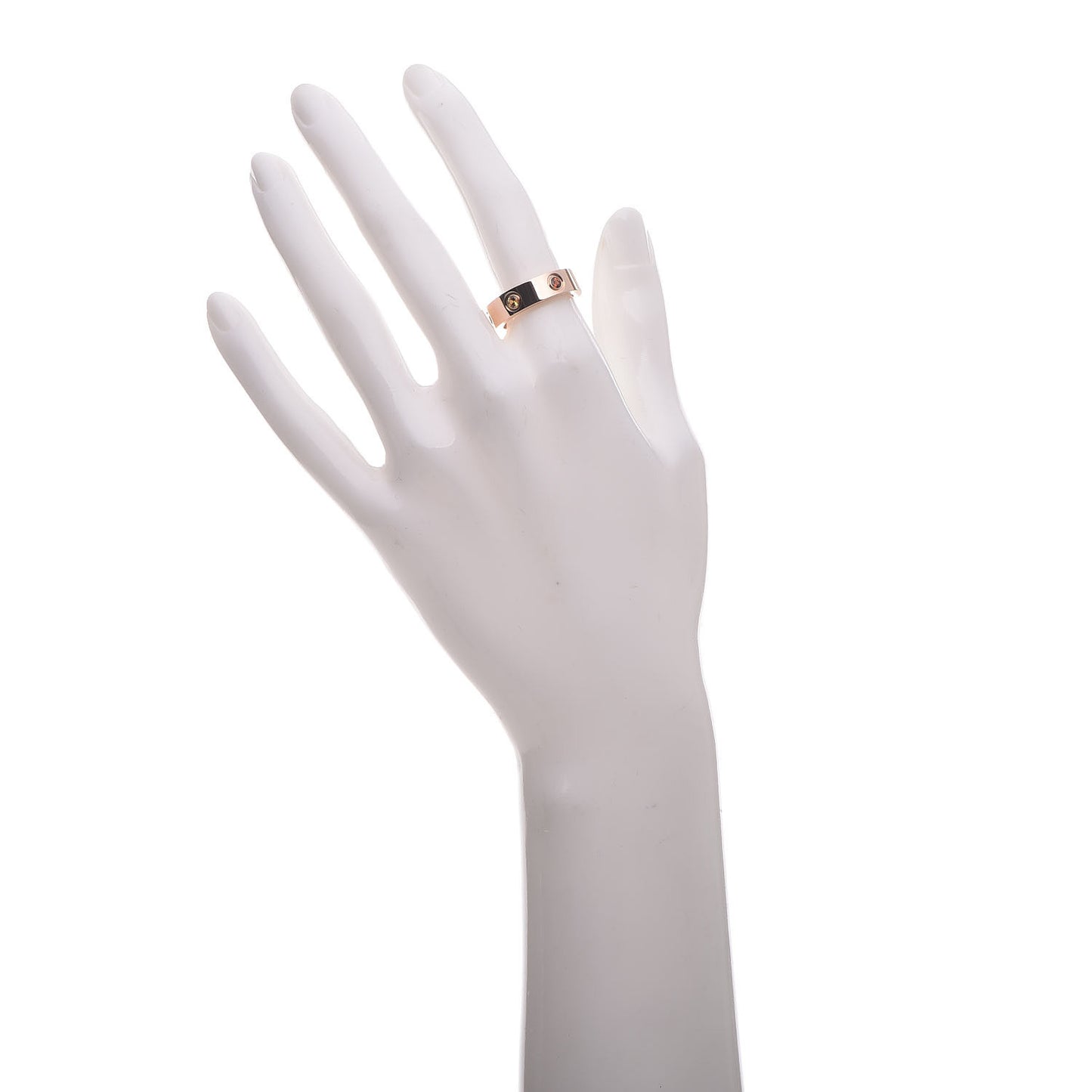 18K Pink Gold Sapphire Garnet Amethyst 5.5mm LOVE Ring 53 6.25