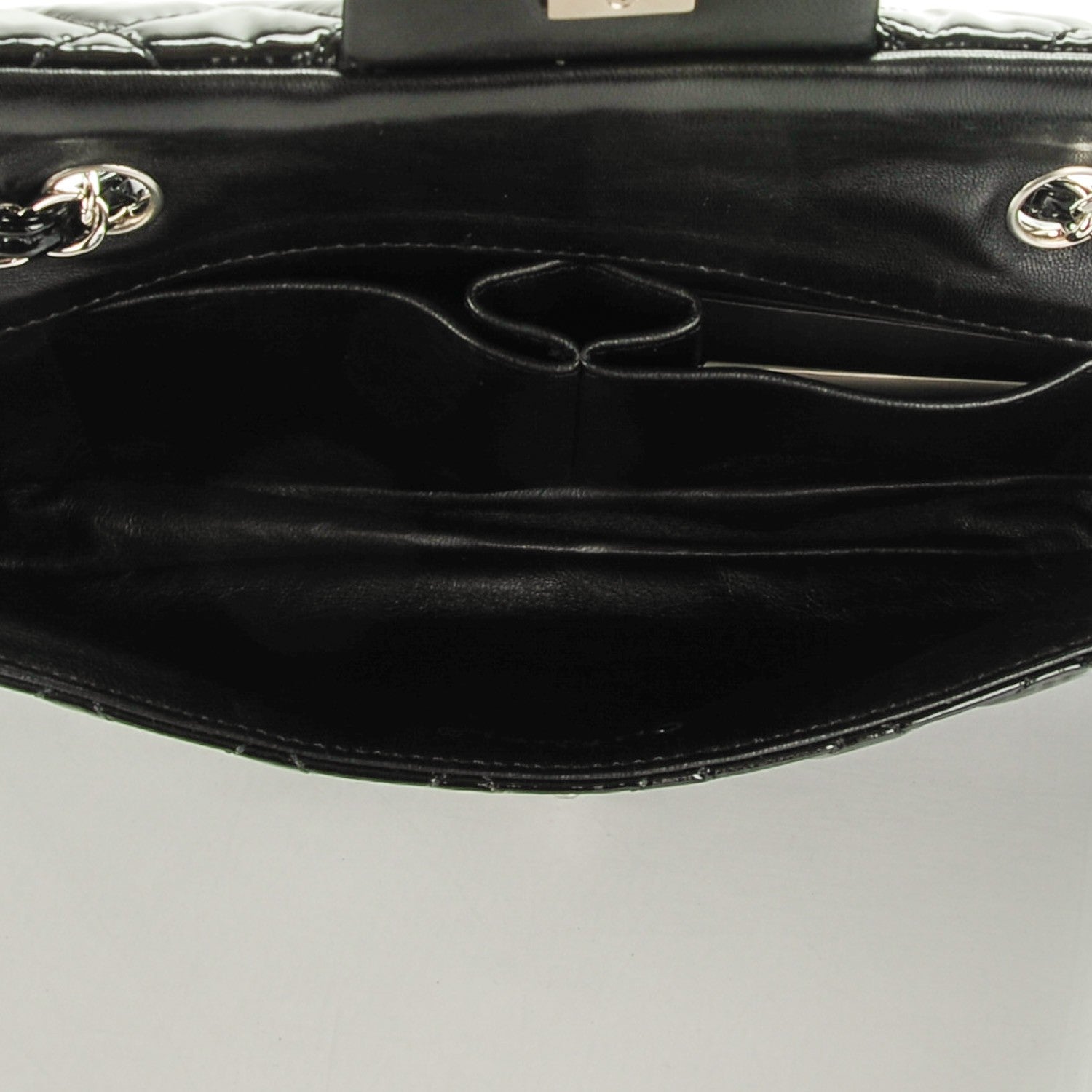 Chanel Patent Quilted East West Flap Black 5 of 8