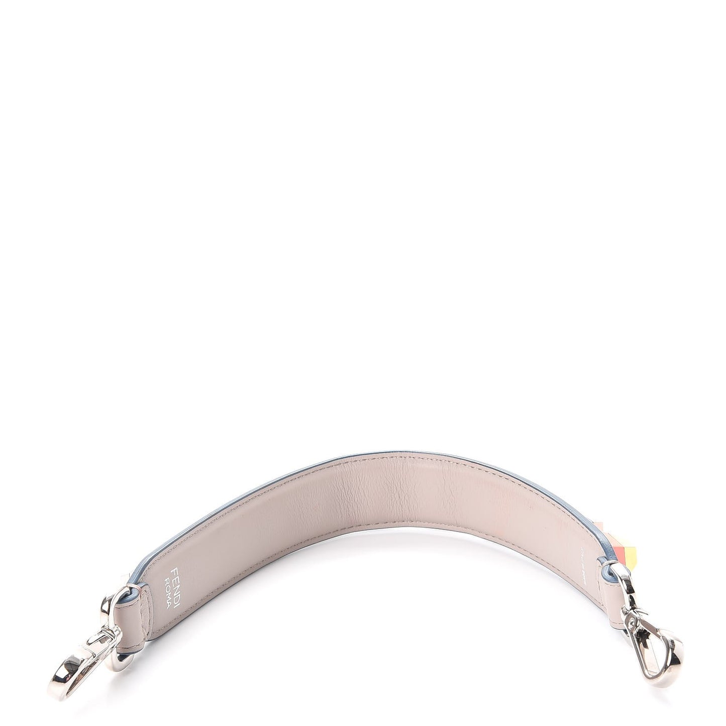 Vitello Dolce Plexiglass Studded Mini Strap You Grigio Polvere Multicolor