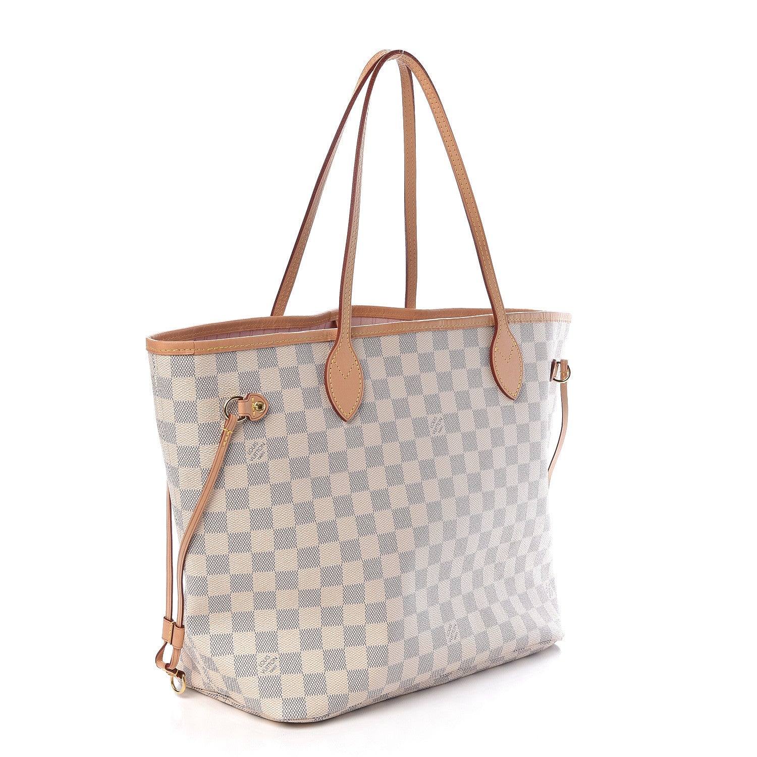 Louis Vuitton Damier Azur Neo Neverfull MM Rose Ballerine 3 of 10