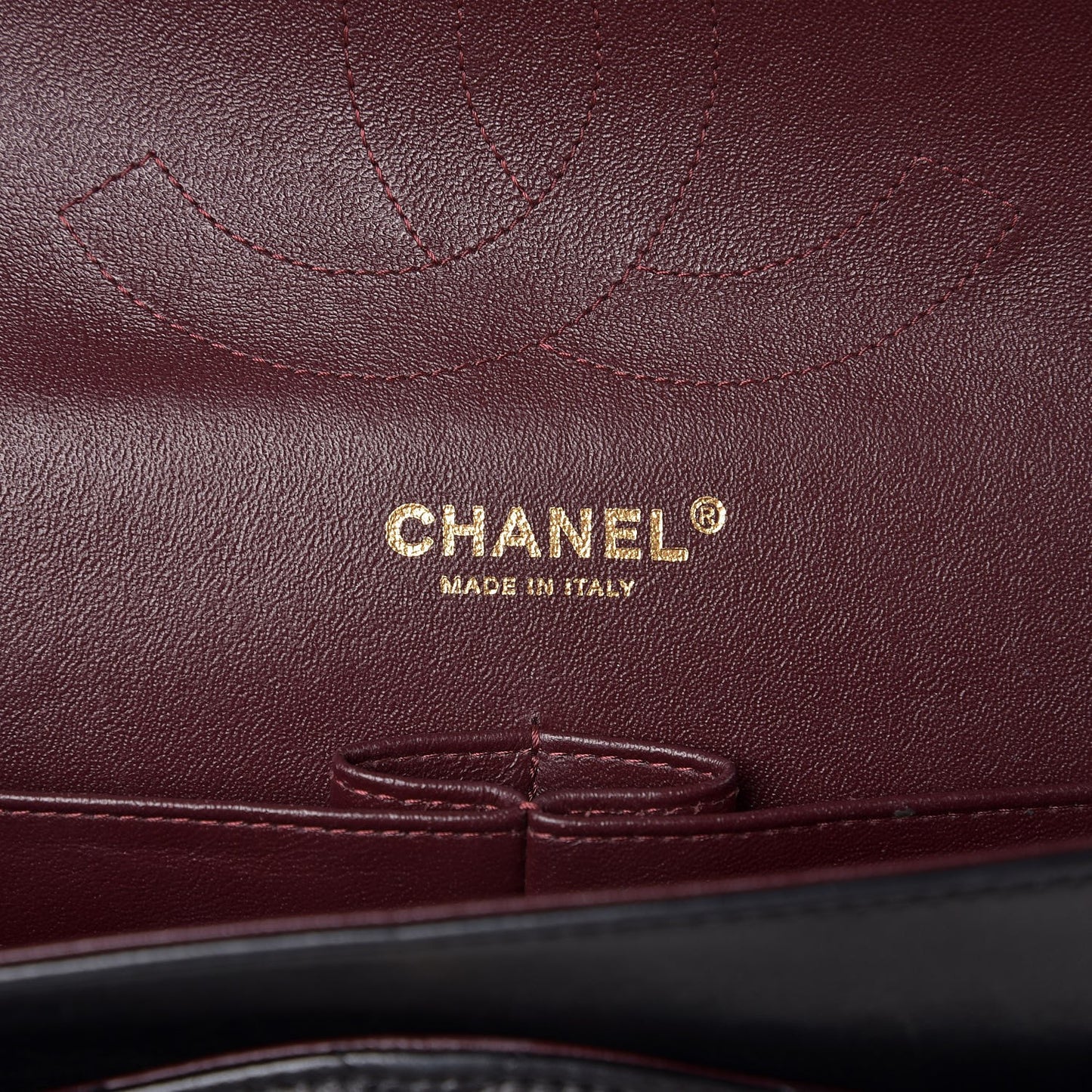 Lambskin Quilted Jumbo Double Flap Black