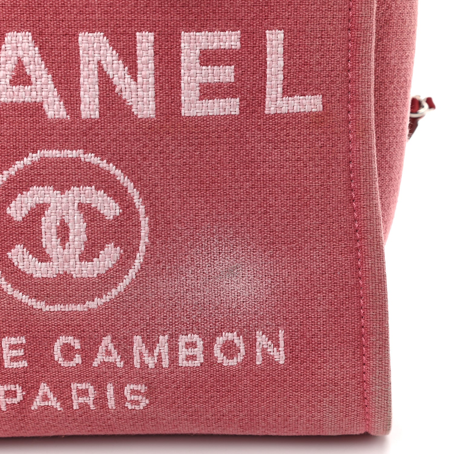 Chanel Canvas Mini Deauville Tote Red 14 of 17
