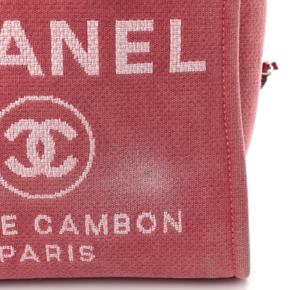 Chanel Canvas Mini Deauville Tote Red 14 of 17