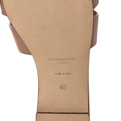 Saint Laurent Calfskin Tribute 05 Slide Sandals 40 Nude 6 of 8