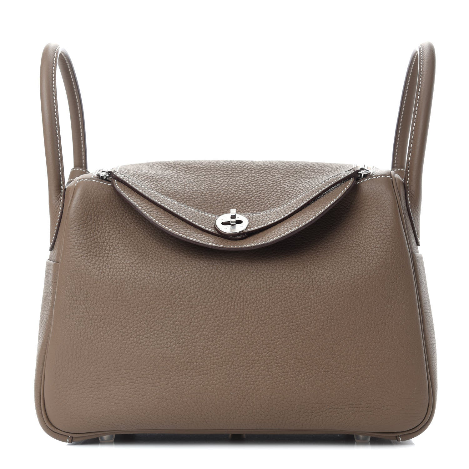 Hermes Taurillon Clemence Lindy 30 Etoupe 1 of 11