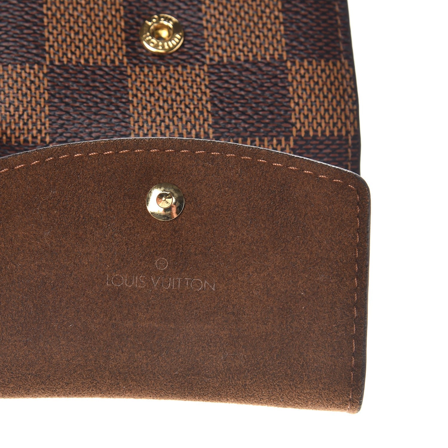 Louis Vuitton Damier Ebene Cufflinks Case 6 of 6