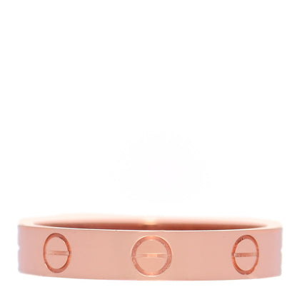 Cartier 18K Pink Gold 3.5mm LOVE Wedding Band Ring 54 7 1 of 5