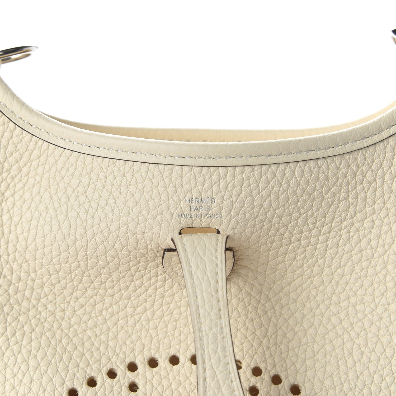 Hermes Taurillon Clemence Amazone Evelyne TPM Nata Craie 8 of 10