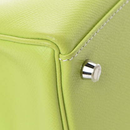 Hermes Epsom Candy Kelly Retourne 32 Kiwi Lichen 36 of 39