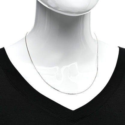 Van Cleef & Arpels 18K White Gold Trace Chain Necklace 2 of 4