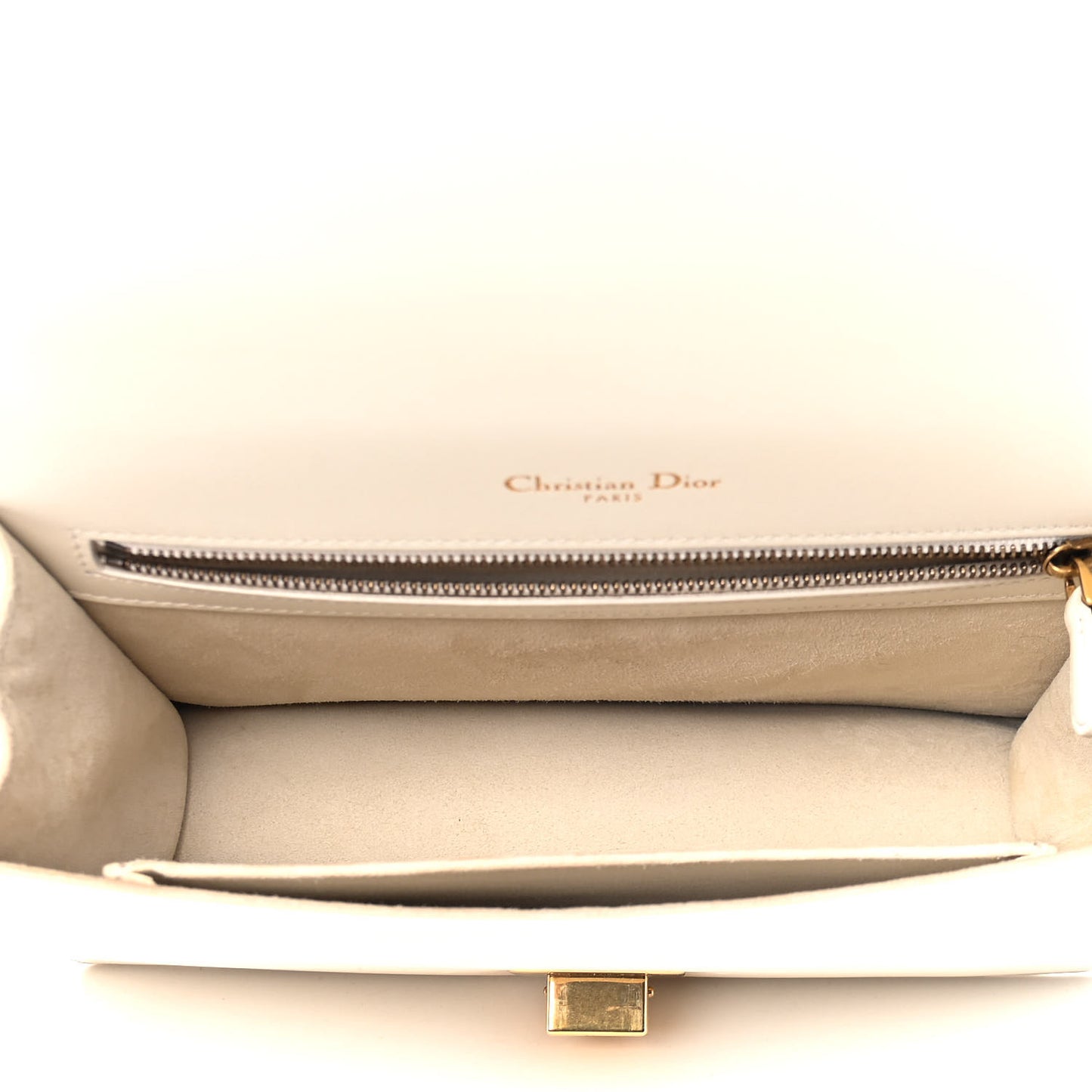 Lambskin Studded Medium Diorama Flap Bag Latte