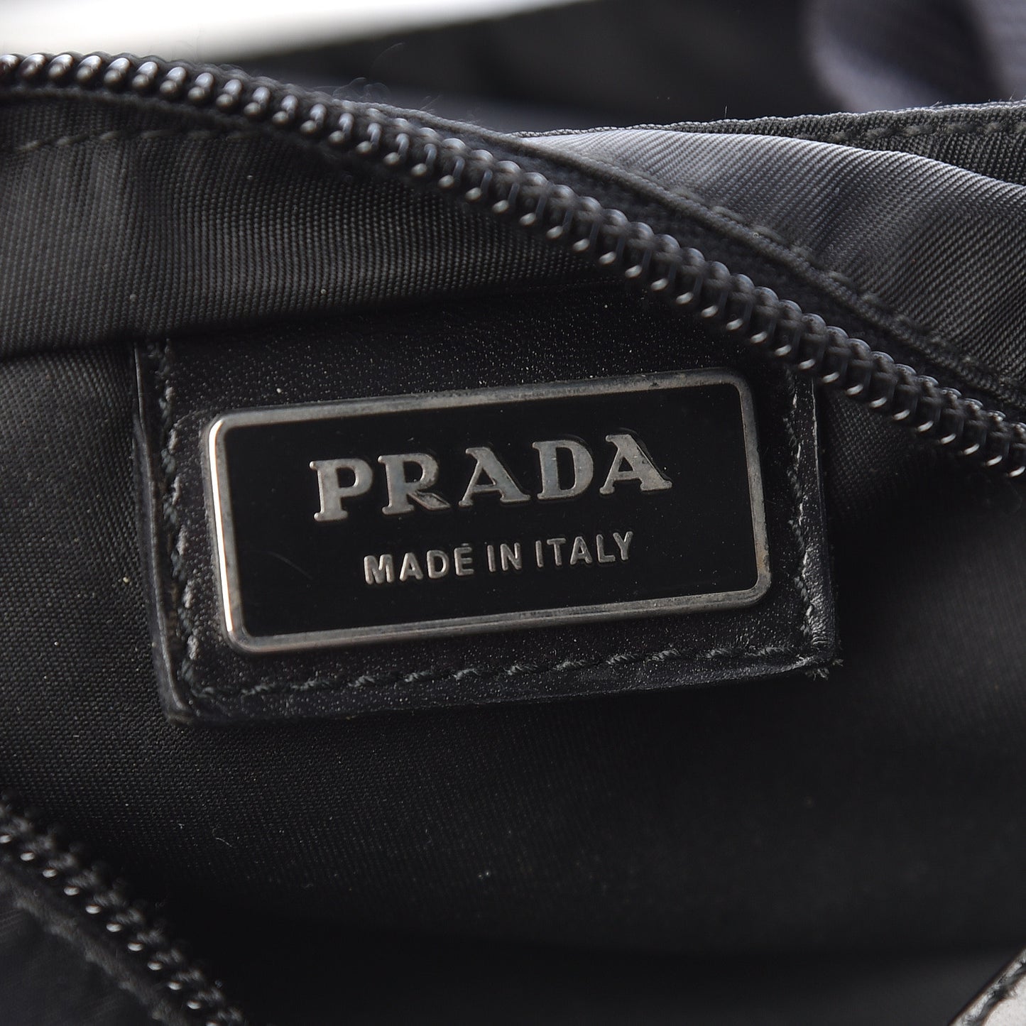 Nylon Small Flat Messenger Bag Black