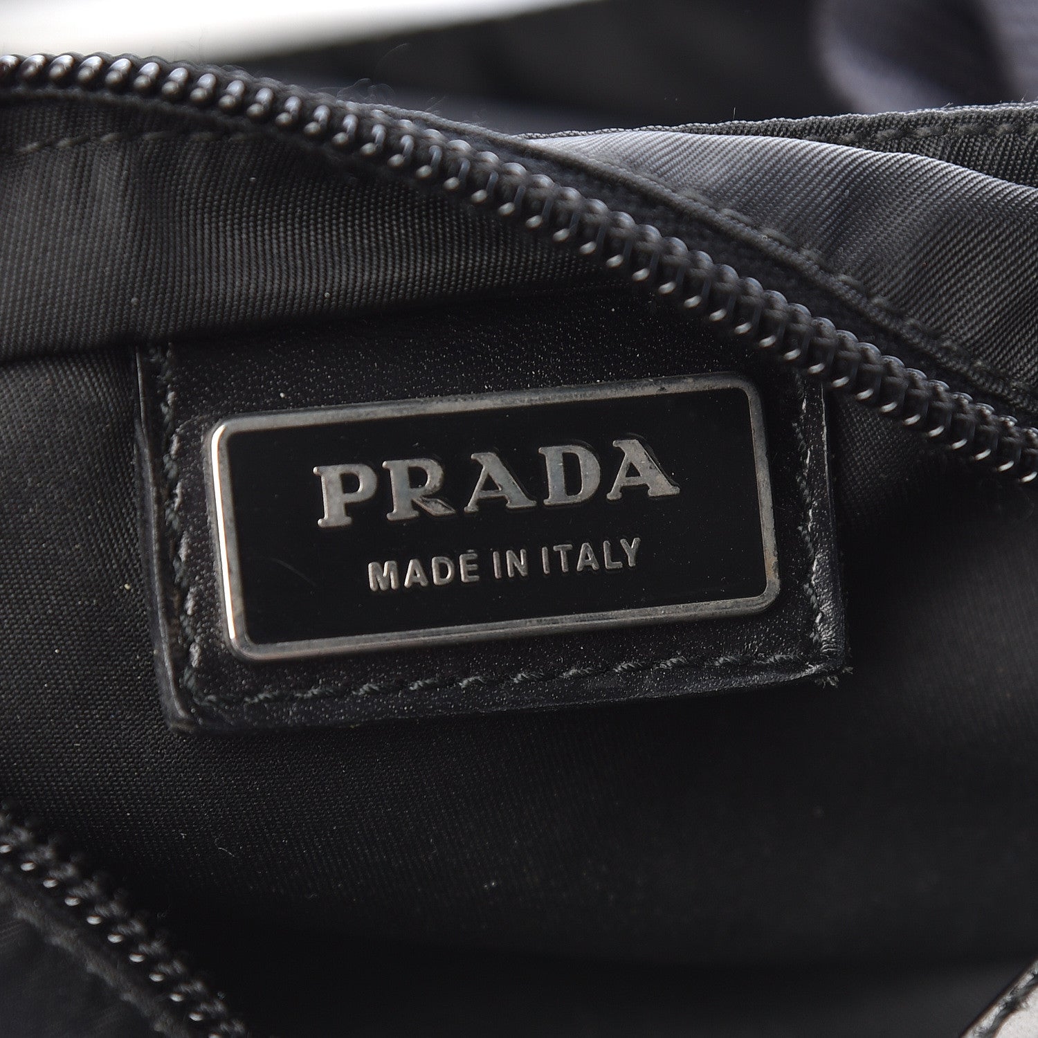 Prada Nylon Small Flat Messenger Bag Black 6 of 11