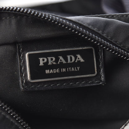 Prada Nylon Small Flat Messenger Bag Black 6 of 11