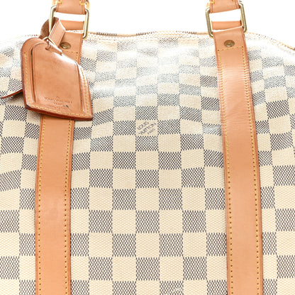 Louis Vuitton Damier Azur Keepall Bandouliere 55 7 of 14