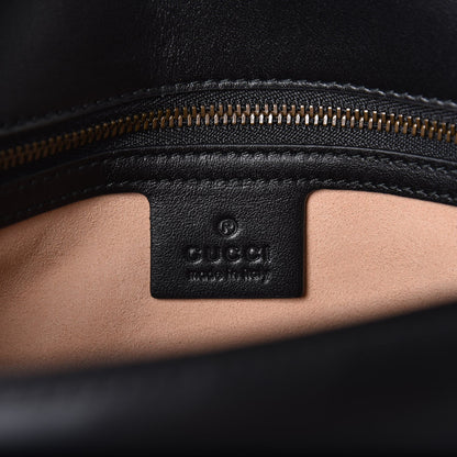 Gucci Calfskin Matelasse Medium GG Marmont Shoulder Bag Black 6 of 7