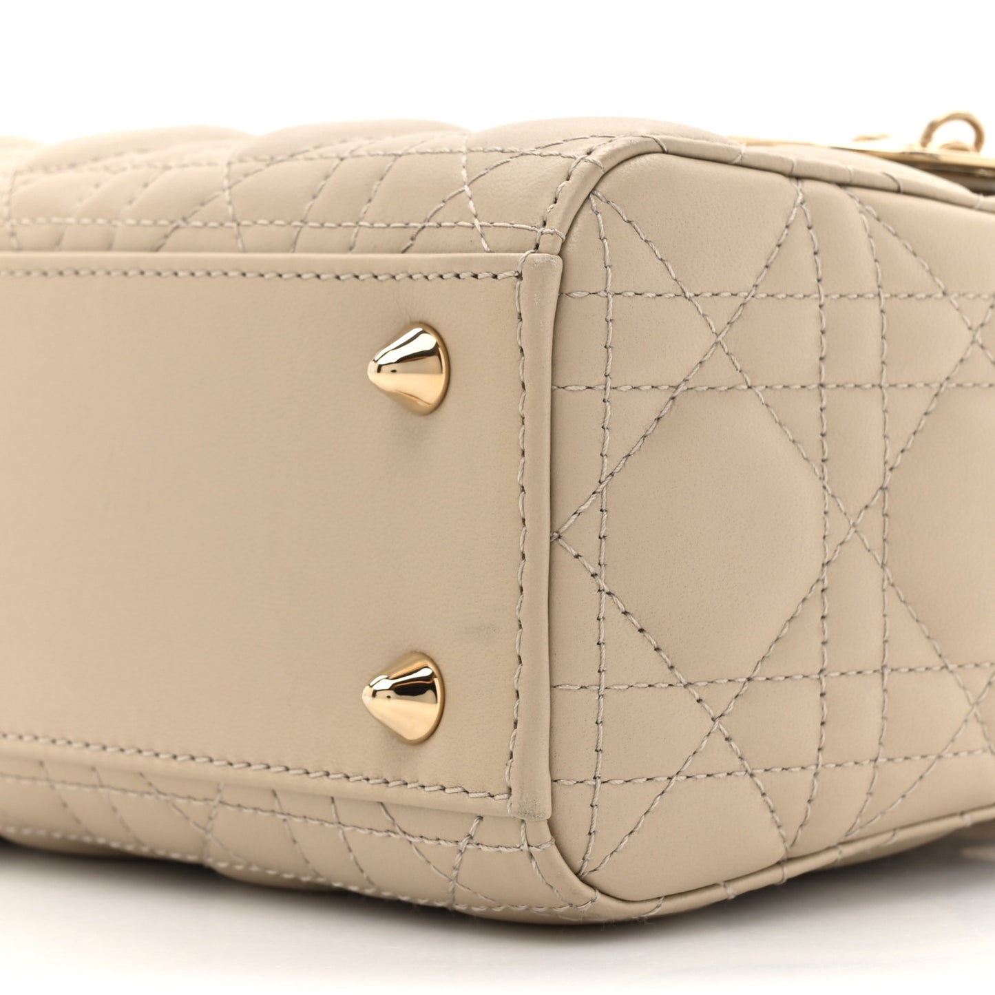 Lambskin Cannage Small My ABCDior Lady Dior Beige