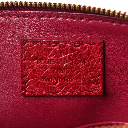 Louis Vuitton Ostrich Alma BB Red 5 of 5