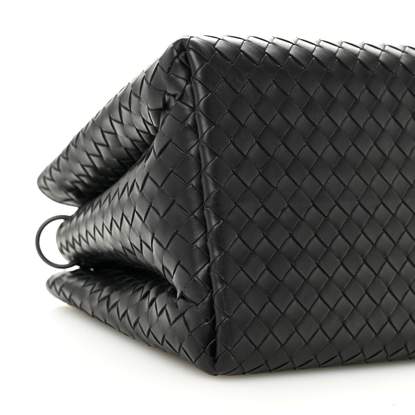 Nappa Intrecciato Medium Roma Tote Black
