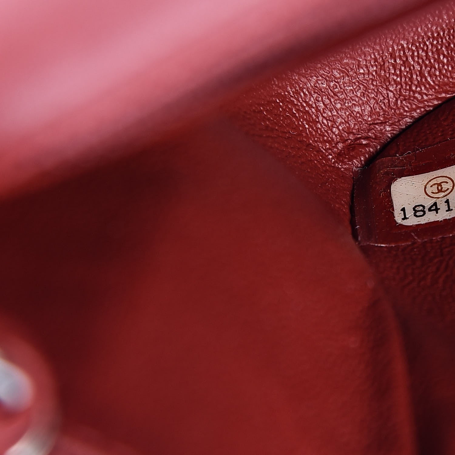 Chanel Lambskin Quilted Mini Square Flap Dark Red 7 of 11