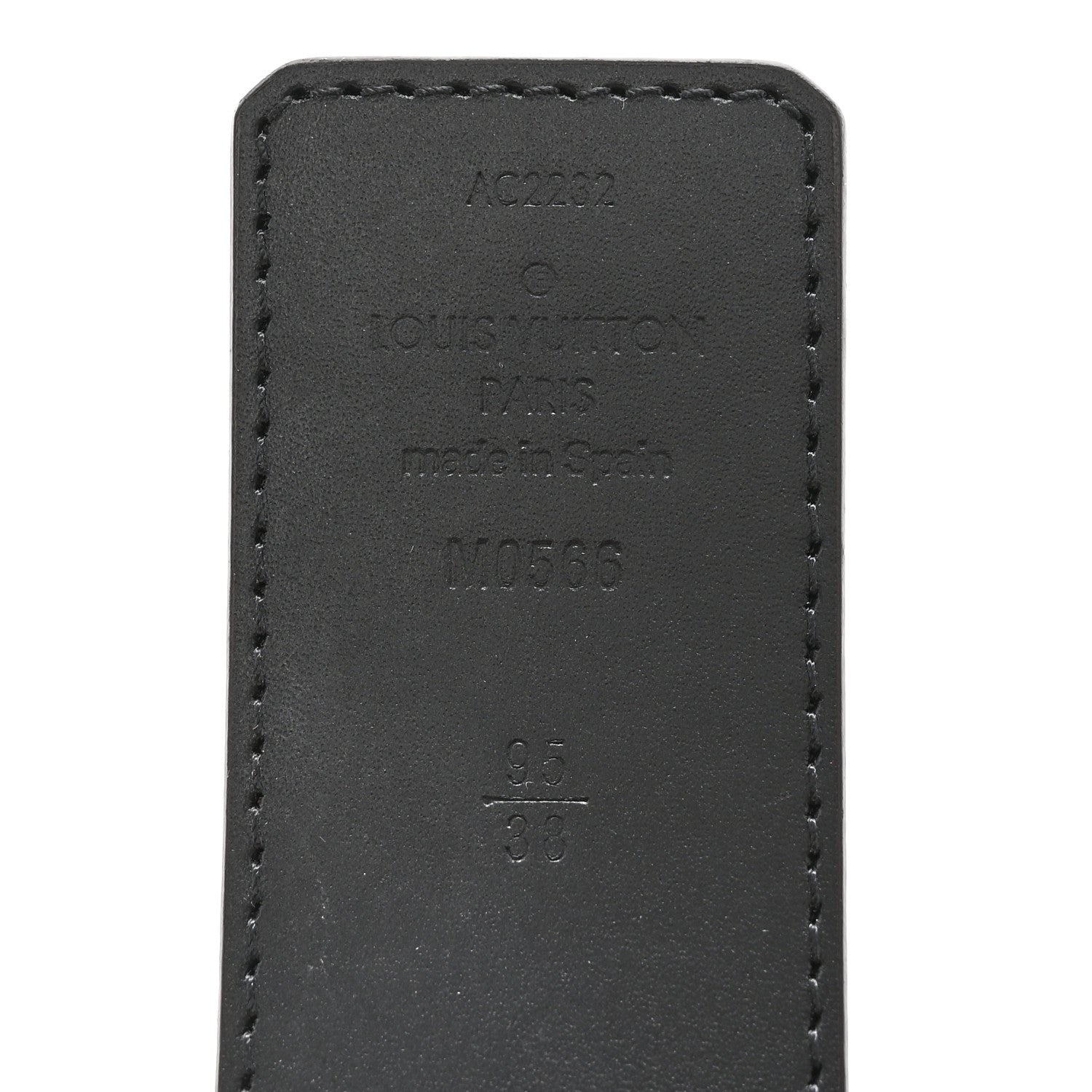 Louis Vuitton Calfskin Monogram 40mm LV Initiales Reversible Belt 95 38 Black 5 of 7