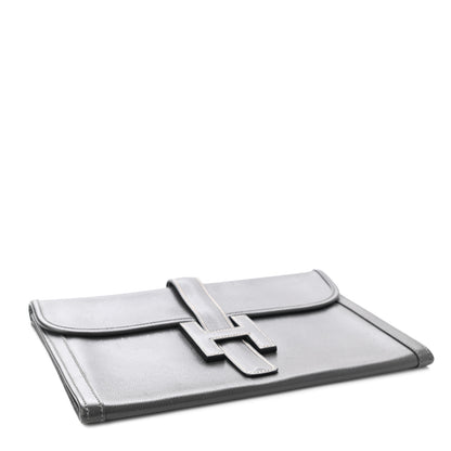 Hermes Epsom Jige PM Clutch Graphite 4 of 9