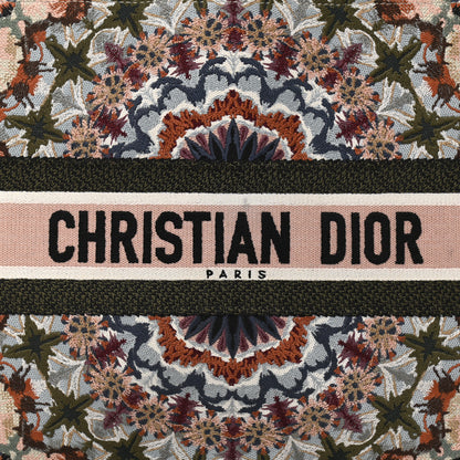 Christian Dior Canvas Embroidered Large KaleiDioroscopic Book Tote Multicolor 8 of 10