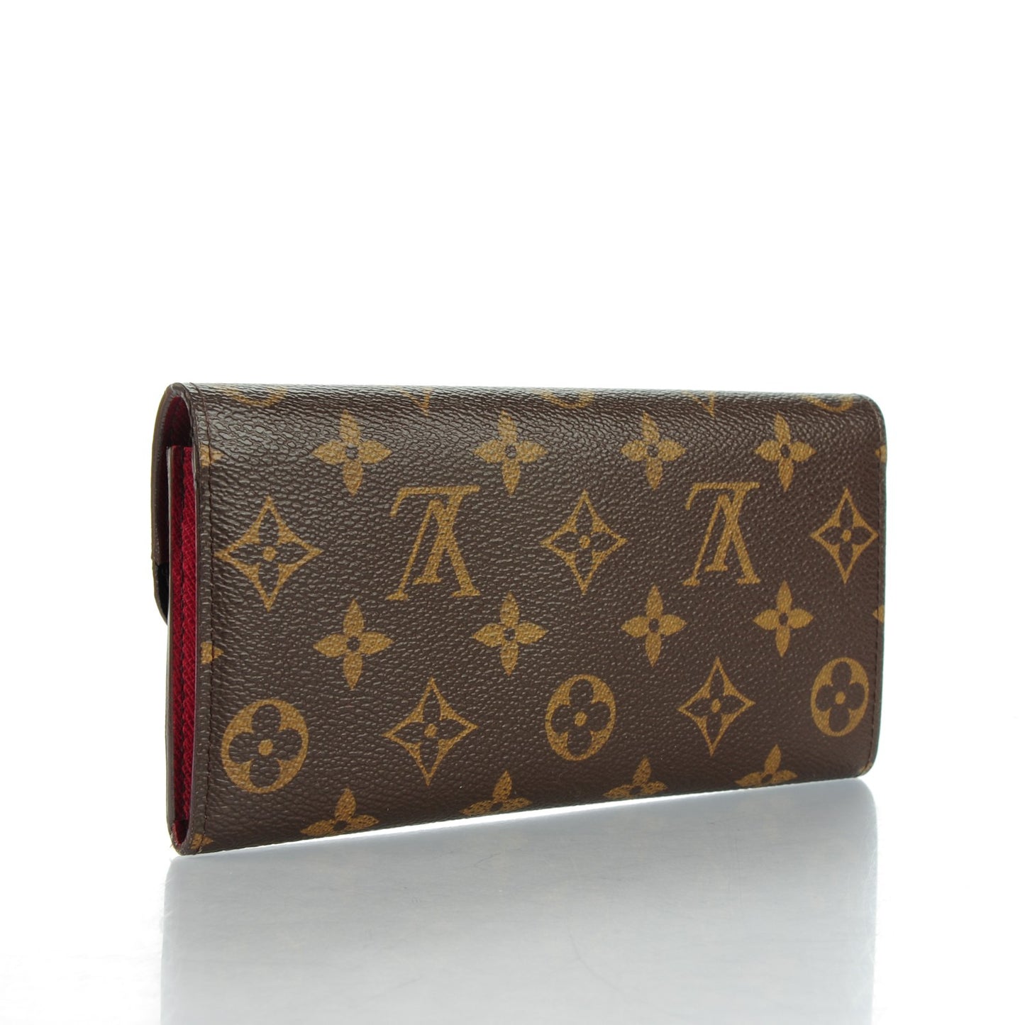 Monogram Emilie Wallet Red