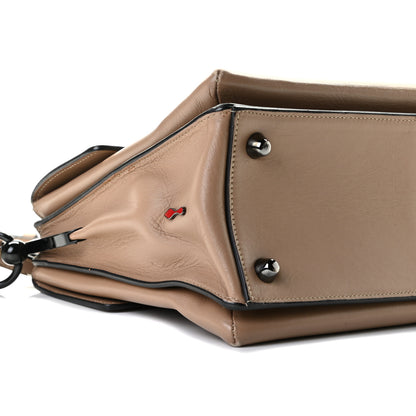 Christian Louboutin Grained Calfskin Passage Messenger Black Beige 6 of 18