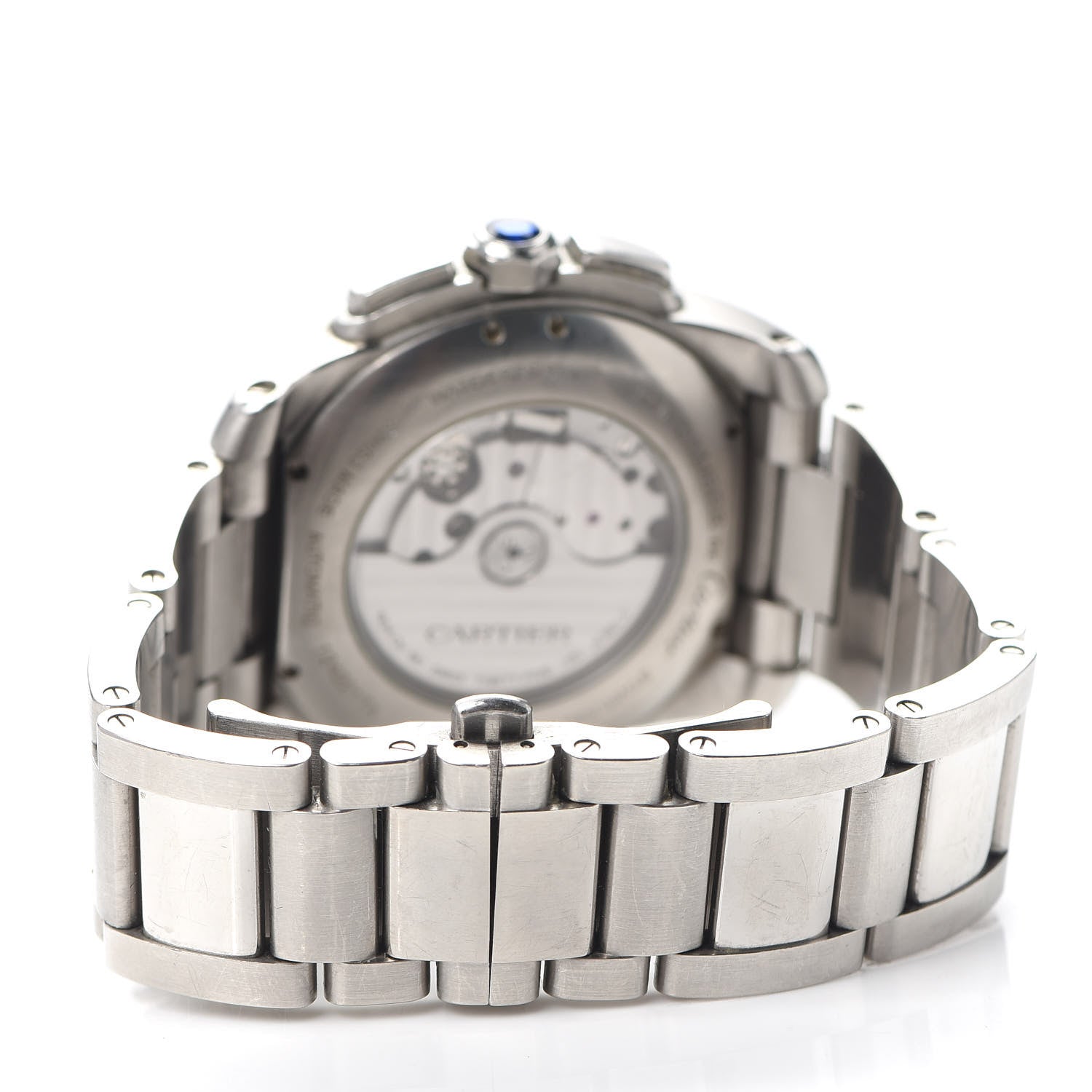 Cartier Stainless Steel 42mm Calibre de Cartier Chronograph Automatic Watch Black 3 of 5