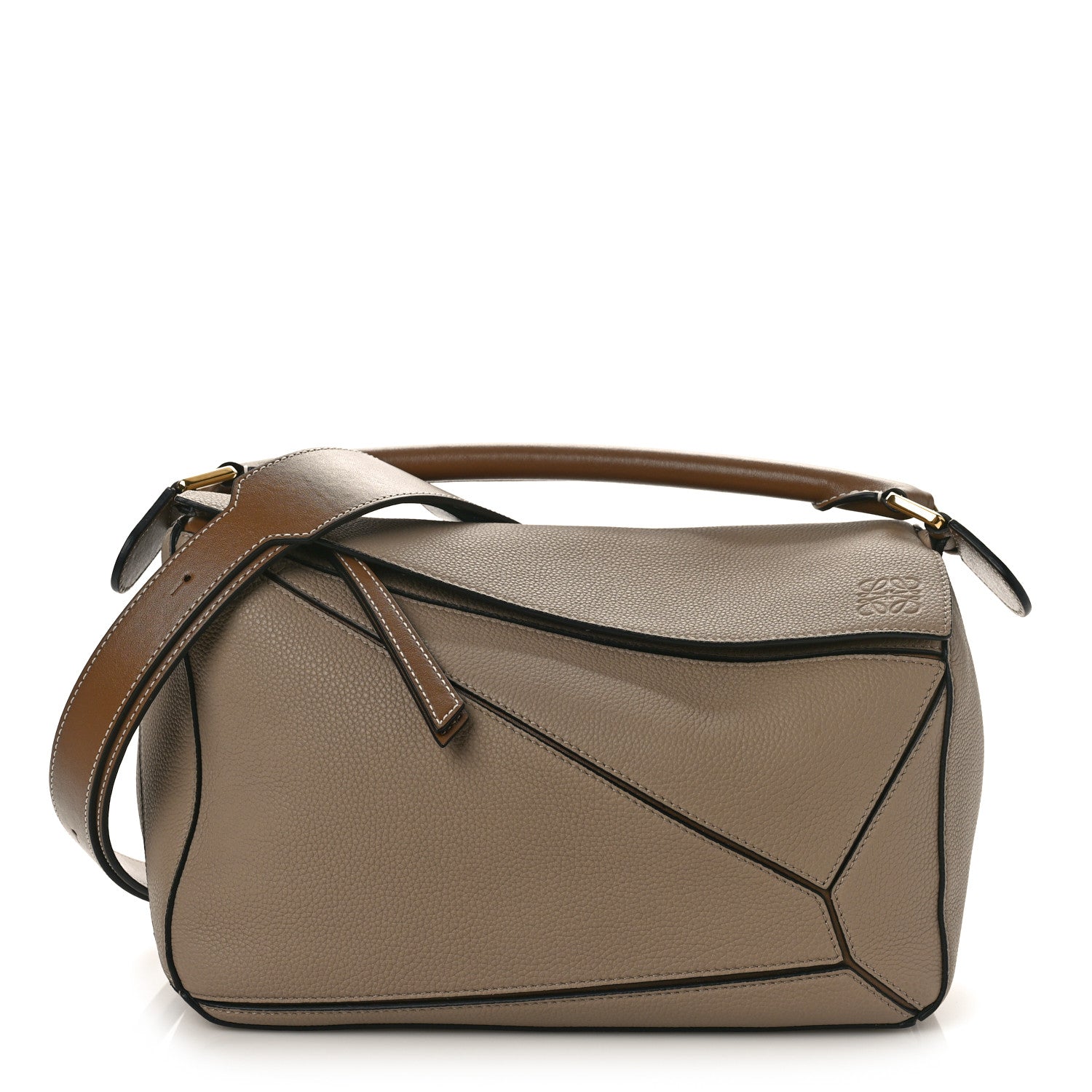 Loewe Calfskin Medium Puzzle Bag Sand Mink 1 of 8