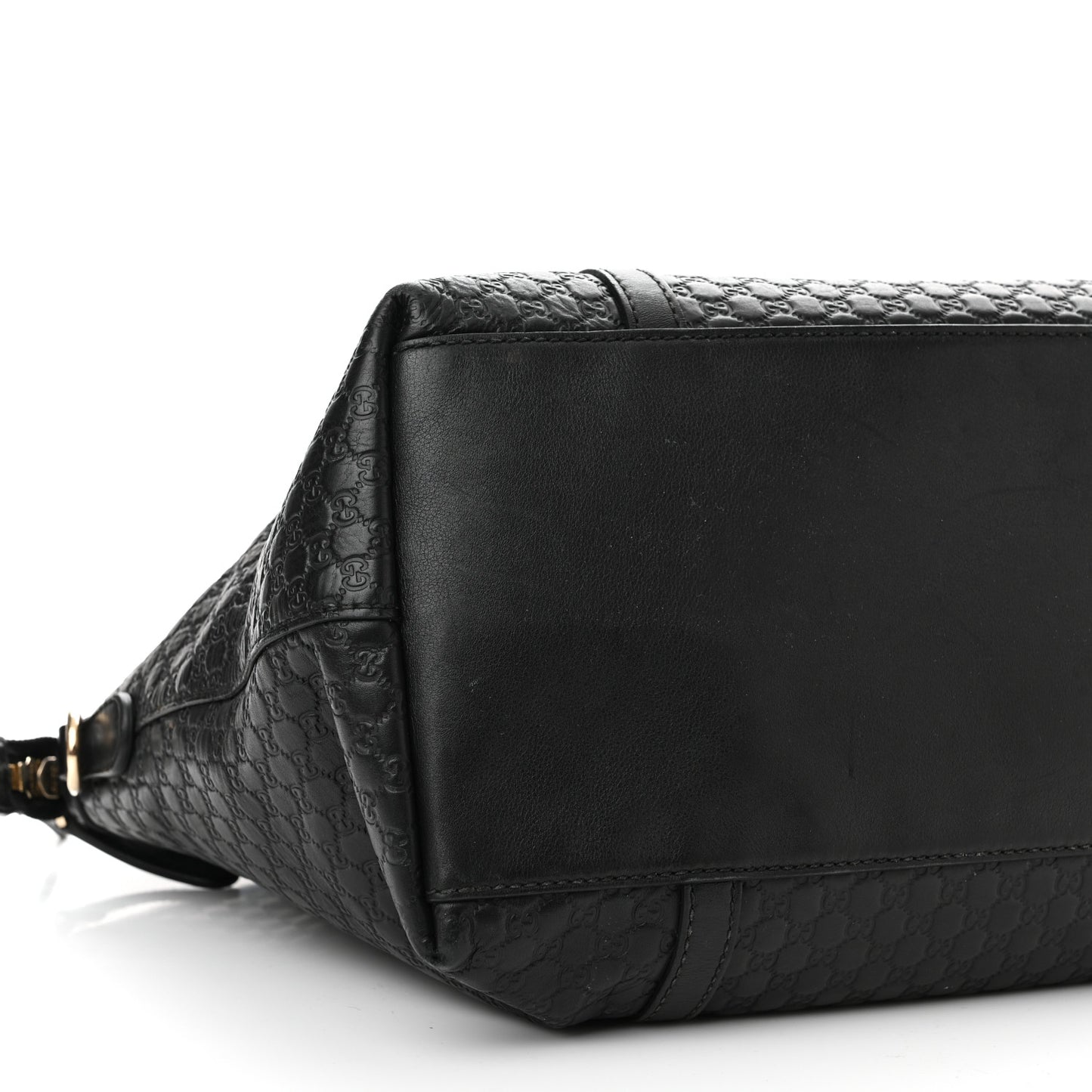 Soft Microguccissima Dome Satchel Black
